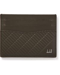 Dunhill - Contour Embossed Leather Cardholder - Lyst