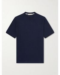Canali - Cotton-Piqué T-Shirt - Lyst