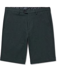 Etro - Straight-leg Cotton-blend Jacquard Bermuda Shorts - Lyst