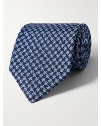 Ferragamo - Cravatta in twill di seta stampata - Lyst