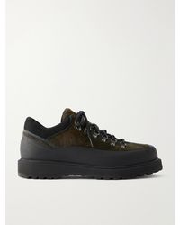 Diemme - Cornaro Gomma Suede And Rubber-Trimmed Calf-Hair Hiking Boots - Lyst