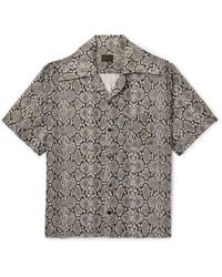 Kapital - Camp-Collar Snake-Print Woven Shirt - Lyst