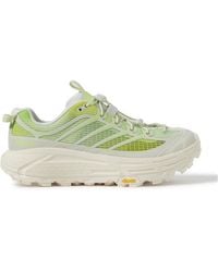 Hoka One One - Mafate Three2 Rubber-Trimmed Mesh Running Sneakers - Lyst