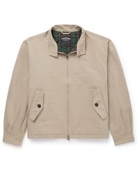FRIZMWORKS - Buddy Cropped Cotton-Blend Twill Harrington Jacket - Lyst