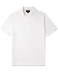 Dunhill - Rollagas Slim-fit Textured-cotton Polo Shirt - Lyst