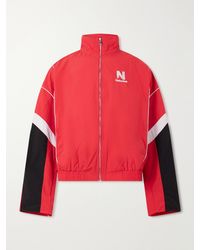 NAHMIAS - Logo-Embroidered Striped Nylon Jacket - Lyst
