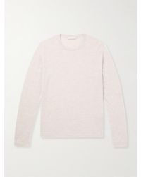 Saman Amel - Slim-Fit Cashmere And Silk-Blend T-Shirt - Lyst