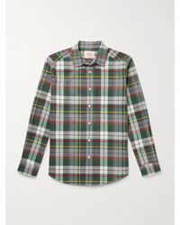 Portuguese Flannel - Teca Checked Organic Cotton-Flannel Shirt - Lyst