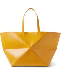 Loewe - Extra Large Leather Puzzle Fold Tote Bag - Lyst