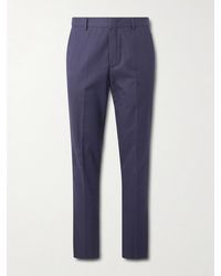 Loro Piana - Jarno Slim-fit Straight-leg Cotton-twill Trousers - Lyst