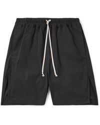 Rick Owens - Straight-Leg Cotton-Blend Poplin Drawstring Shorts - Lyst