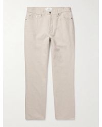 MR P. - Edward Straight-Leg Linen And Cotton-Blend Trousers - Lyst