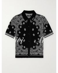 Amiri - Bandana-intarsia Cotton Shirt - Lyst