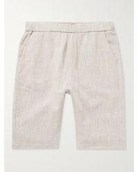 Barena - Agro Paris Straight-Leg Cotton And Linen-Blend Shorts - Lyst