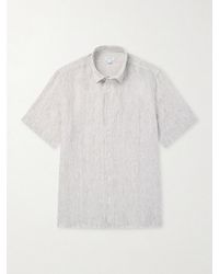Sunspel - Striped Linen Shirt - Lyst