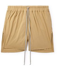Rick Owens - Phleg Straight-leg Cotton-jersey Drawstring Shorts - Lyst