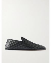 Bottega Veneta - Palazzo Intrecciato Leather Loafers - Lyst