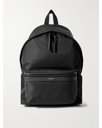 Saint Laurent - City Leather-trimmed Shell Backpack - Lyst