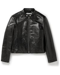 Acne Studios - Leather Biker Jacket - Lyst