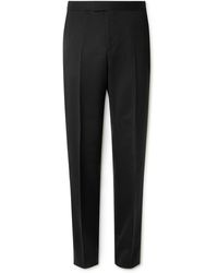Favourbrook - Hampton Slim-fit Grosgrain-trimmed Wool-twill Tuxedo Trousers - Lyst