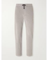 Sease - Mindset Slim-Fit Cotton-Blend Corduroy Drawstring Trousers - Lyst