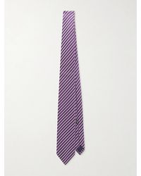 Charvet - 8.5cm Striped Silk-jacquard Tie - Lyst