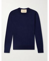 Valentino Garavani - Logo-Embroidered Virgin Wool Sweater - Lyst