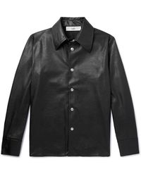 Séfr - Rainier Faux Leather Overshirt - Lyst