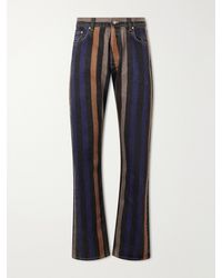 Versace - Straight-leg Striped Jeans - Lyst