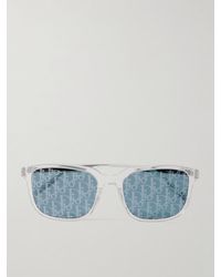 Dior - Diortag Su Square-Frame Acetate And-Tone Mirrored Sunglasses - Lyst
