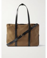 Mismo - M/s Mega Leather-trimmed Canvas Tote Bag - Lyst
