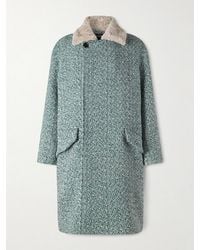 ZEGNA - Double-breasted Wool And Cashmere-blend Tweed Coat - Lyst