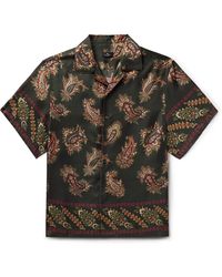 Etro - Camp-collar Paisley-print Silk-twill Shirt - Lyst