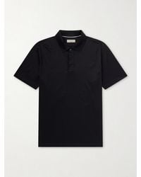 Canali - Cotton-Jersey Polo Shirt - Lyst