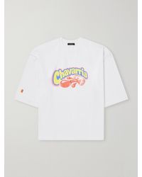 Willy Chavarria - Printed Cotton-Jersey T-Shirt - Lyst