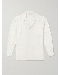 Saman Amel - Camp-Collar Silk-Gauze Shirt - Lyst
