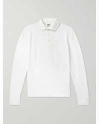 Fedeli - Zero Cotton-Piqué Polo Shirt - Lyst