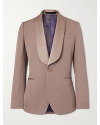 Paul Smith - Satin-Trimmed Wool-Twill Tuxedo Jacket - Lyst