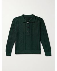 Jacquemus - Belo Cable-knit Polo Shirt - Lyst