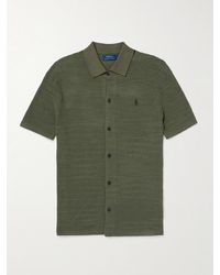 Polo Ralph Lauren - Slim-fit Logo-embroidered Cotton And Linen-blend Shirt - Lyst