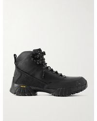 ROA - Andreas Hybrid Rubber-Trimmed Leather Hiking Boots - Lyst