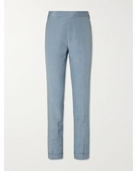 Tom Ford - Shelton Slim-fit Silk And Linen-blend Suit Trousers - Lyst