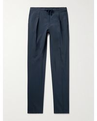 Incotex - Venezia 1951 Slim-fit Pleated Cotton-blend Poplin Trousers - Lyst