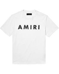 Amiri Hibiscus Logo Cotton Jersey T-shirt in Black for Men | Lyst