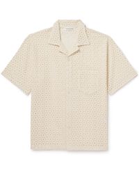 Frankie Shop - Landon Camp-collar Broderie Anglaise Cotton Shirt - Lyst