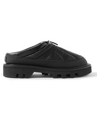 Sacai - Rubber-trimmed Shearling-lined Quilted Padded Shell Slip-on Sneakers - Lyst