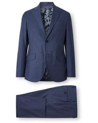 Etro - Roma Pinstriped Wool Suit - Lyst