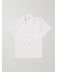 Bode - Chamomile Camp-Collar Logo-Embroidered Cotton-Poplin Shirt - Lyst