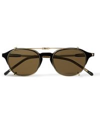 Gucci - Round-frame Acetate And Gold-tone Sunglasses - Lyst