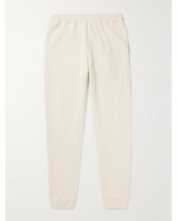 Sunspel - Pantaloni sportivi a gamba affusolata in jersey di cotone - Lyst
